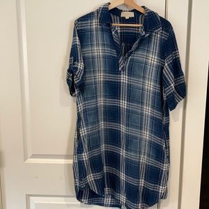 Side Stitch LA plaid tunic M perfect 4 all season
